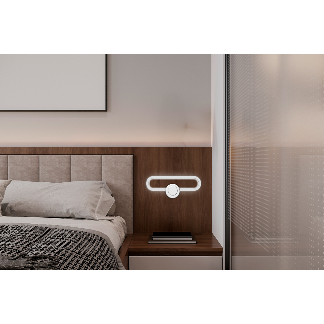 ARANDELA OVAL BRANCA 7W 24CM GOOD - Imagem 2