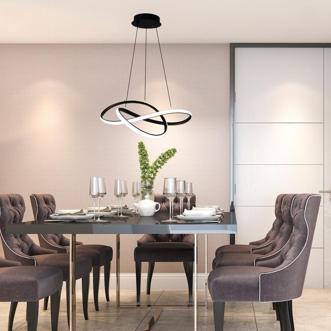 LUMINARIA PENDENTE ESPACIAL PT 33W 55CM GOOD - Imagem 2