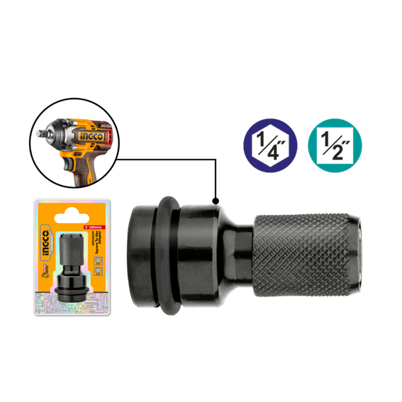 ADAPTADOR CHAVE IMPACTO 1/2' A 1/4'' ABH60501 INGCO