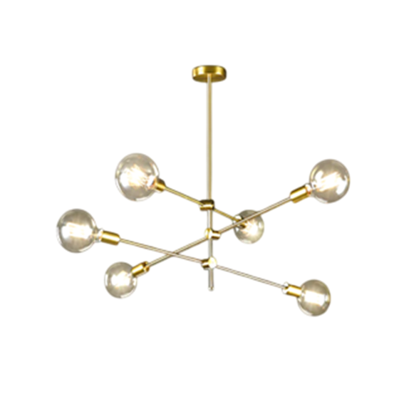 LUMINARIA PENDENTE SPUTNIK ROSE GOLD 100CM GOOD
