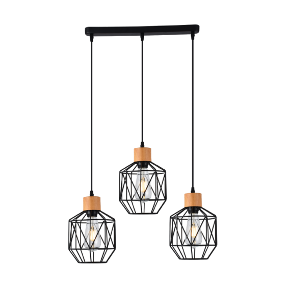 LUMINARIA PENDENTE TRIPLO ARAMADO PERSA 18CM GOOD