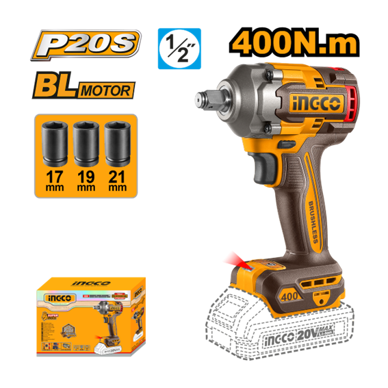 CHAVE IMPACTO 1/2 400NM CIWLI2040-9 INGCO