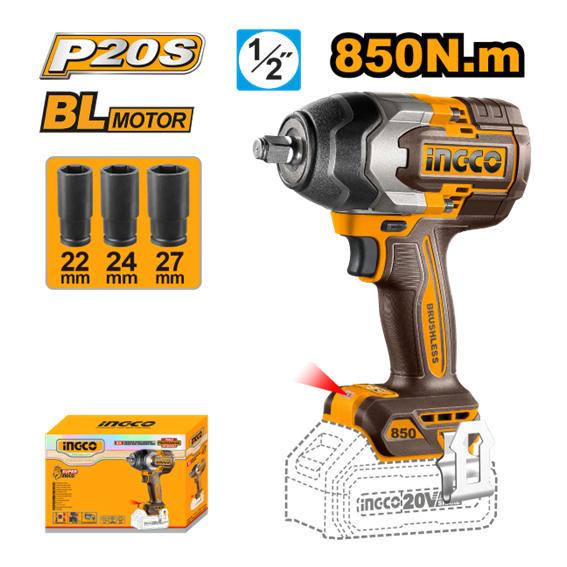 CHAVE IMPACTO 1/2 850NM CIWLI20851 INGCO