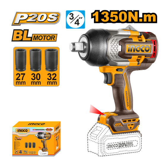 CHAVE IMPACTO 3/4 1350NM CIWLI201351 INGCO