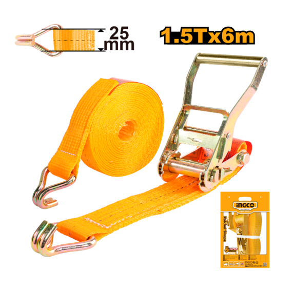 CINTA CATRACA PARA AMARRAR CARGA  1500KG HRSP262 INGCO