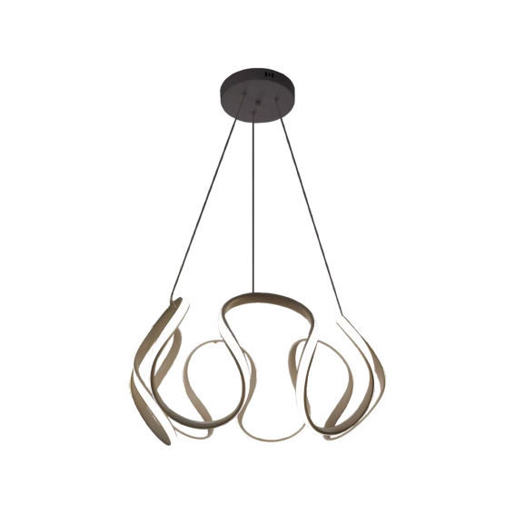 LUSTRE FLOR NORDICA PRETA 50W 58CM GOOD