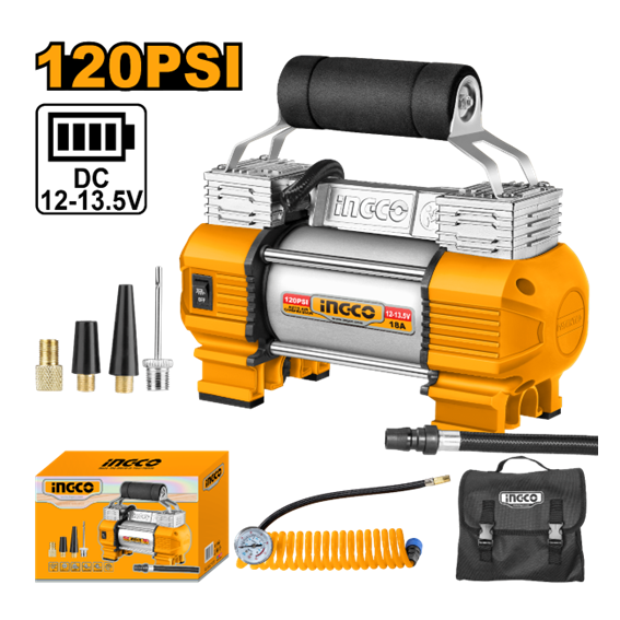 COMPRESSOR  DE AR 12V 18W AAC2508 INGCO