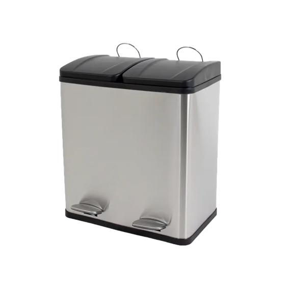 LIXEIRA INOX PEDAL 30L DUOLIFE GOOD
