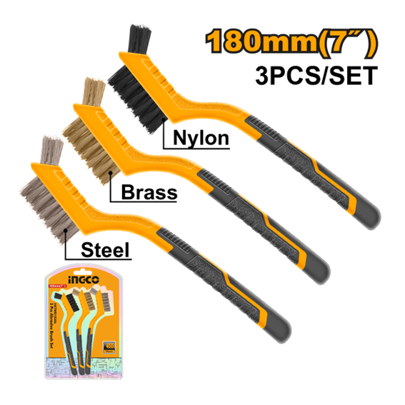 ESCOVA DE AÇO CABO 3PC HKTWB10306 INGCO