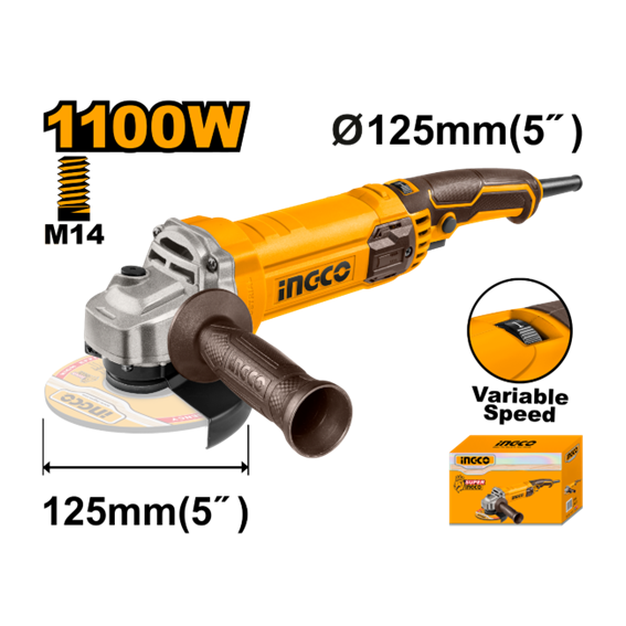 ESMERILHADEIRA 1100W 5'' 127V UAG1100385-91 INGCO