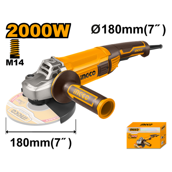 ESMERILHADEIRA 2000W 7'' 220V AG200018-9 INGCO