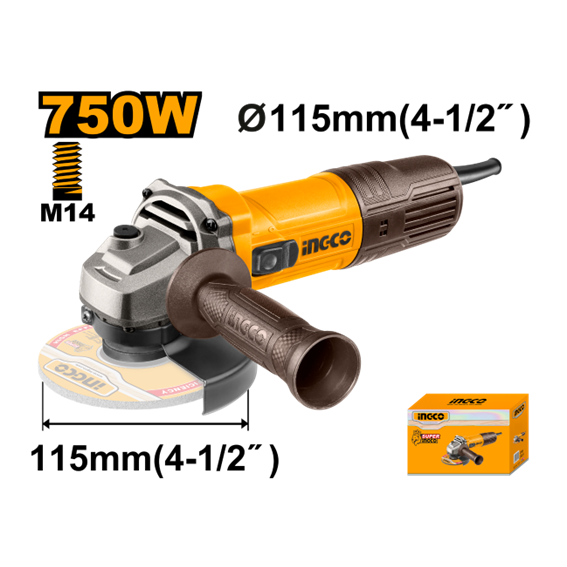 ESMERILHADEIRA 750W 41/2'' 127V UAG75028-91 INGCO