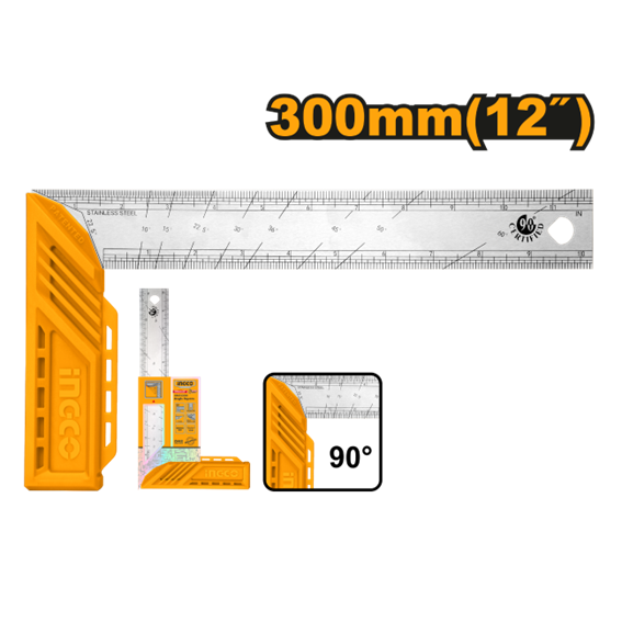ESQUADRO INOX 12'' HAS123002 INGCO