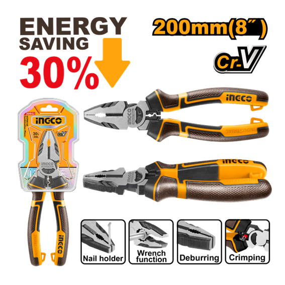 ALICATE MULTIFUNCIONAL ALTA PERFORMANCE 8'' HHCP28200 INGCO