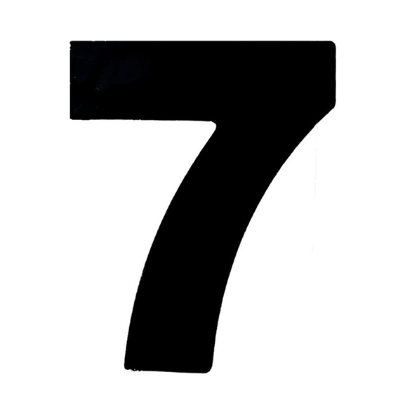 NUMERO PRETO 125MM SETE NUMERAL