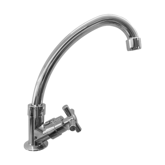 TORNEIRA DE  COZINHA MESA GIRATÓRIA 1/4 CROMADO GD-2020C GOOD
