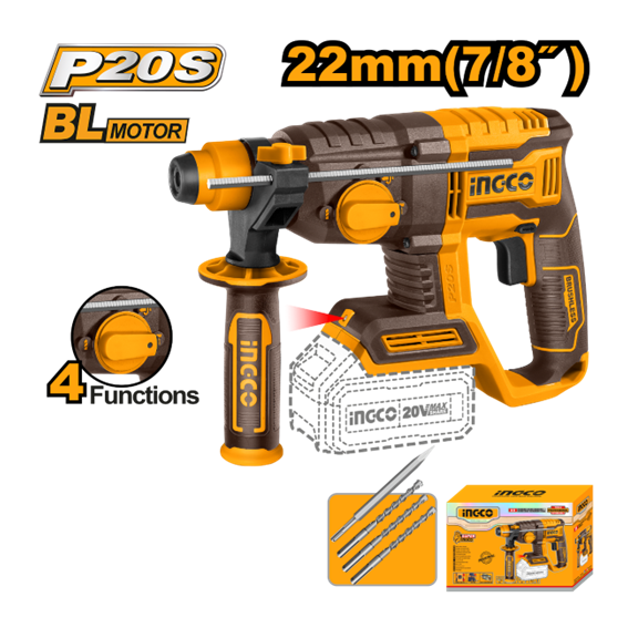 FURADEIRA MARTELETE 20V 2J CRHLI20208 INGCO
