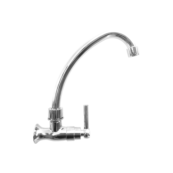 TORNEIRA DE COZINHA PAREDE GIRATÓRIA 1/4V SLIM CROMADO GD-2010C GOOD
