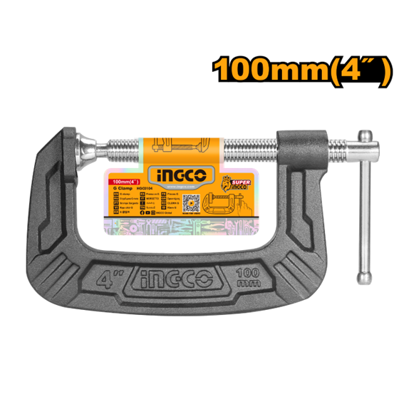 GRAMPO TIPO C 100MM HGC0104 INGCO