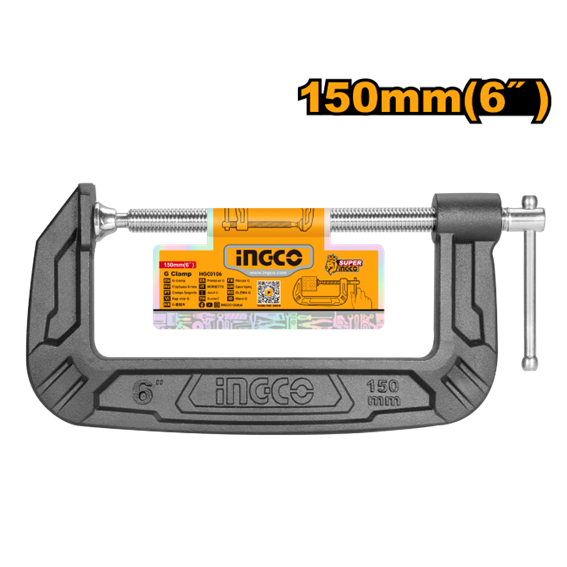 GRAMPO TIPO C 150MM HGC0106 INGCO