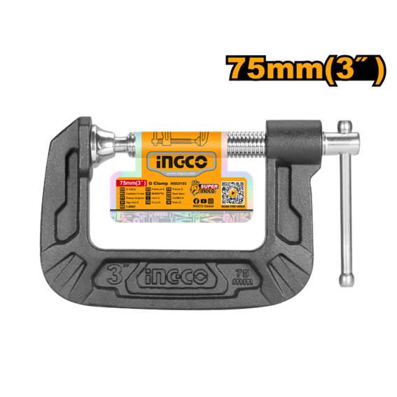 GRAMPO TIPO C 75MM HGC0103 INGCO