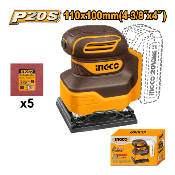 LIXADEIRA ORBITAL 20V CSHSLI2014 INGCO