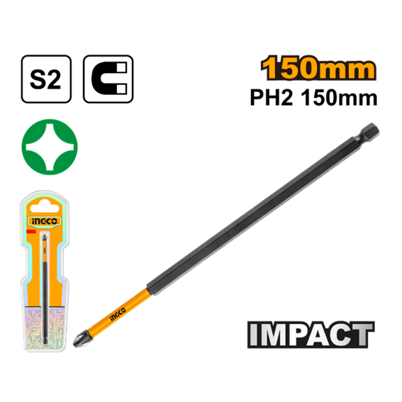 BITS IMPACTO PH2 150MM SDBIM71PH2150 INGCO