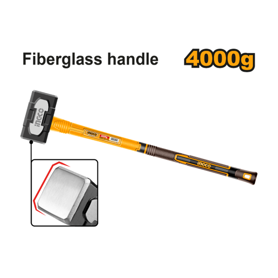 MARRETA QUADRADA 4KG FIBRA HSTH83498 ING