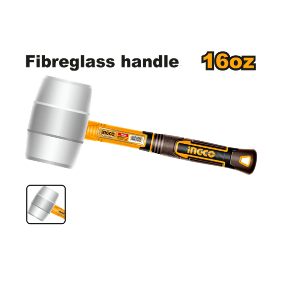 MARTELO BORRACHA 450G BR HRUH8916 INGCO