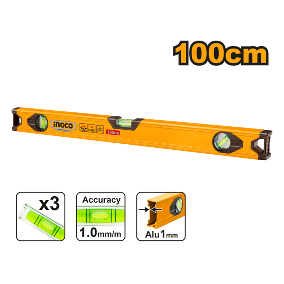 NIVEL ALUMÍNIO 100CM HSL18100 INGCO