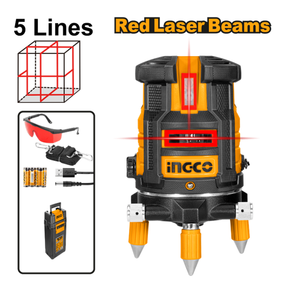 NIVEL LASER VERMELHO HLL306505 30MR INGCO