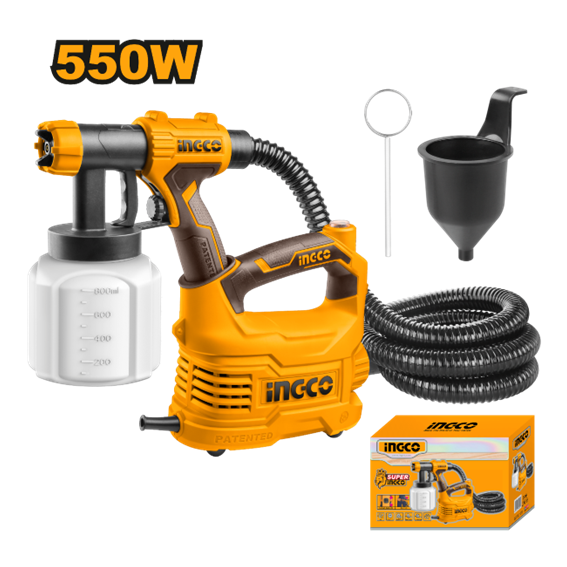 PISTOLA DE PINTURA 550W 127V USPG5008-9 INGCO
