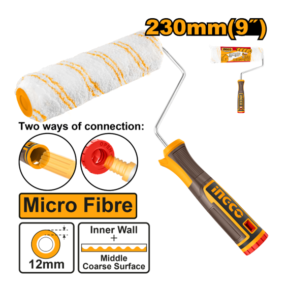 ROLO MCFIBRA 23CM 12MM GARFO HRHT042301D INGCO
