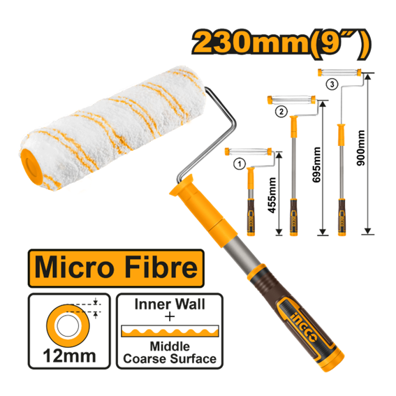 ROLO MCFIBRA 23CM 12MM TELES HRHT442302T INGCO