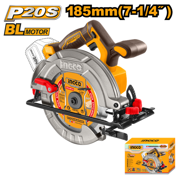 SERRA CIRCULAR 7 1/4'' 20V CSLI1851 INGCO