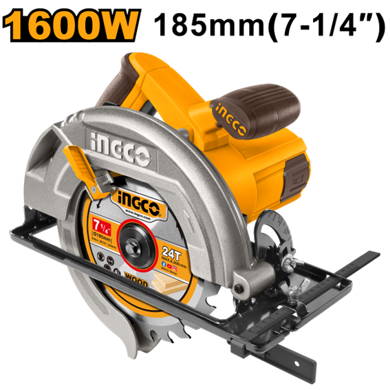 SERRA CIRCULAR 7.1/4'' 1600W 127V UCS1856 INGCO
