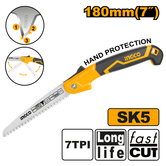 SERROTE PARA PODA  DOBRÁVEL 180MM HFSW1808 INGCO