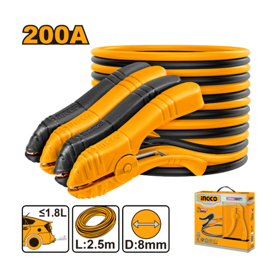 CABO DE BATERIA AUTOMOVÉIS 2.5M 200A HBTCP2001 INGCO
