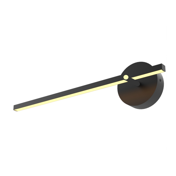 ARANDELA SLIM PRETA 7W 36CM GOOD