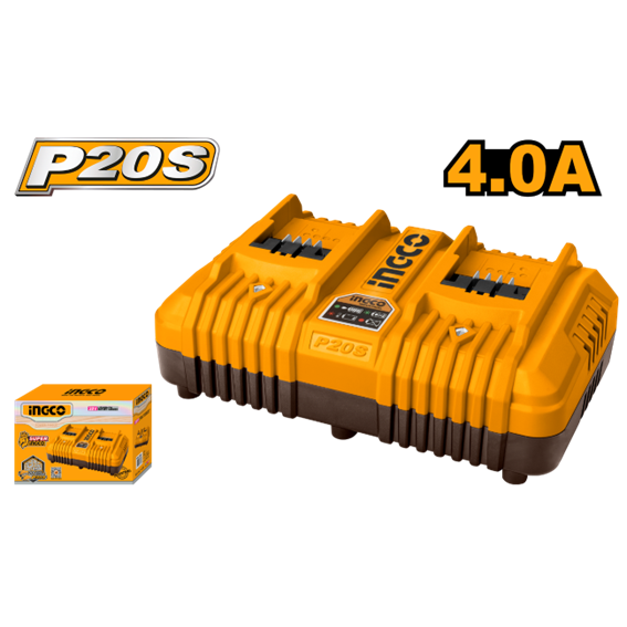 CARREGADOR DE BATERIA LITIO 20V 4A DUP FCLI20349 IN