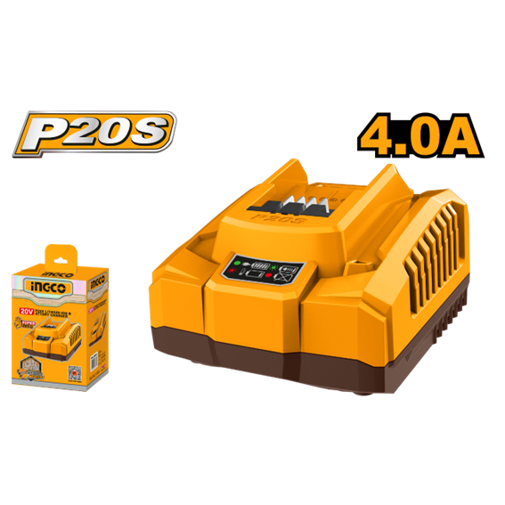 CARREGADOR DE BATERIA LITIO 20V 4A FCLI204119 INGCO