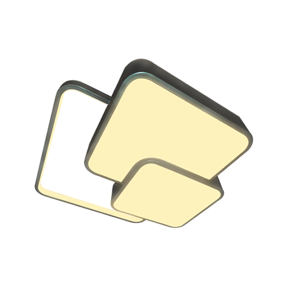 LUMINARIA DE TETO CETUS PRETA LED 35W 50CM GOOD