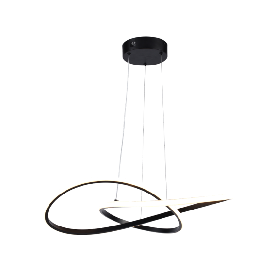 LUMINARIA PENDENTE ESPACIAL PT 33W 55CM GOOD