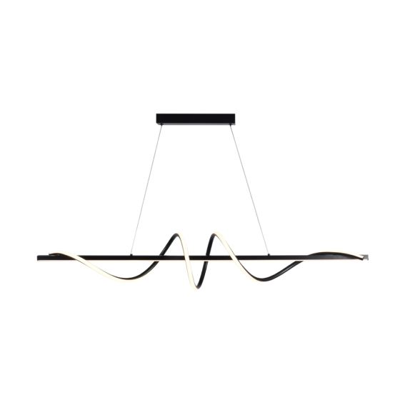 LUMINARIA PENDENTE ESPIRAL PT 41W 100CM GOOD