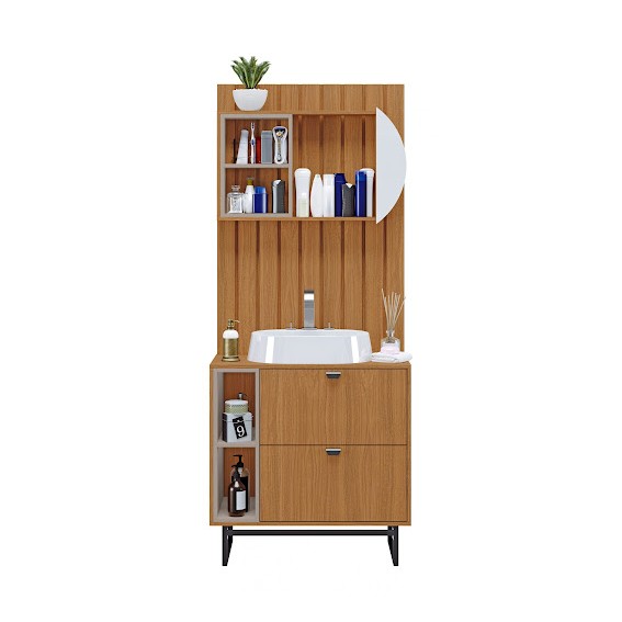 ARMÁRIO KIT GALTI FREIJÓ 80CM BALCONY