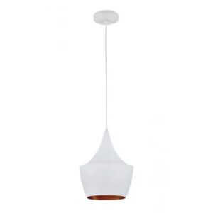 PENDENTE CONE CHINES 1XE27 BRANCO BLUMEN