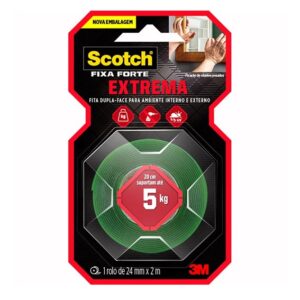 FITA DUPLA FACE FIXA FORTE EXTREME 24MMX2M 3M