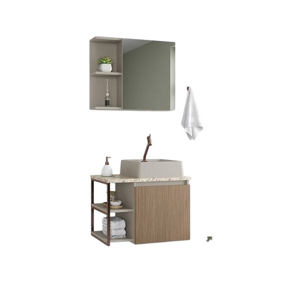 ARMÁRIO KIT TISZA BISCUIT 60CM GAAM