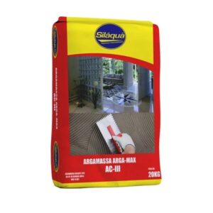 ARGAMASSA ACIII CINZA 20KG SILAQUA