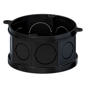 CAIXA LUZ OCTOGONAL PRETA TIGRE